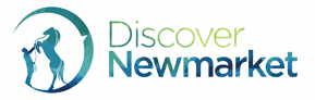 A logo for a company called discover newmarket