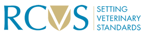The logo for rcvs setting veterinary standards