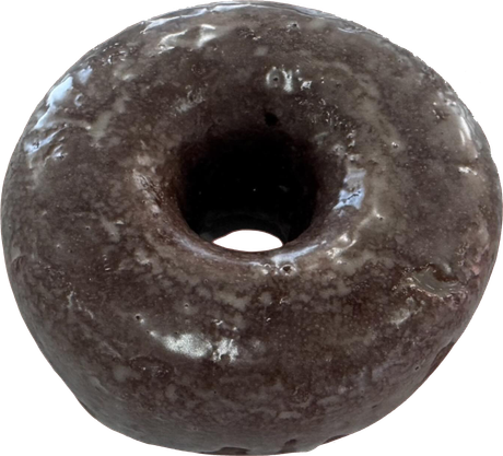 Chocolate glazed donut.