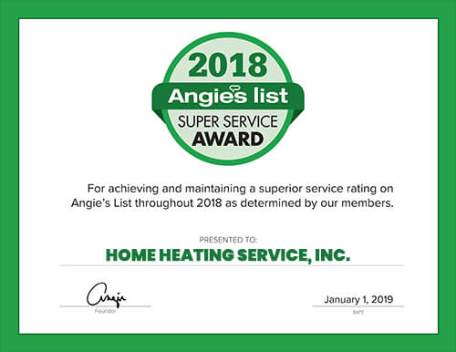 Super Service Award 2018 Certificate