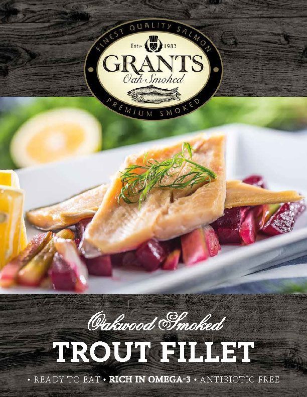 Grants Oak Smoked Oakwood Smoked Trout Fillet