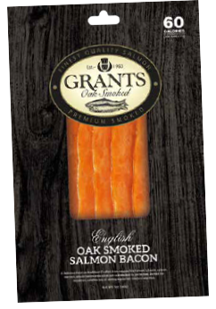 Grants Oak Smoked English Oak Smoked Salmon Bacon