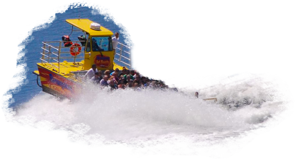 Branson Jet Boat with people in it