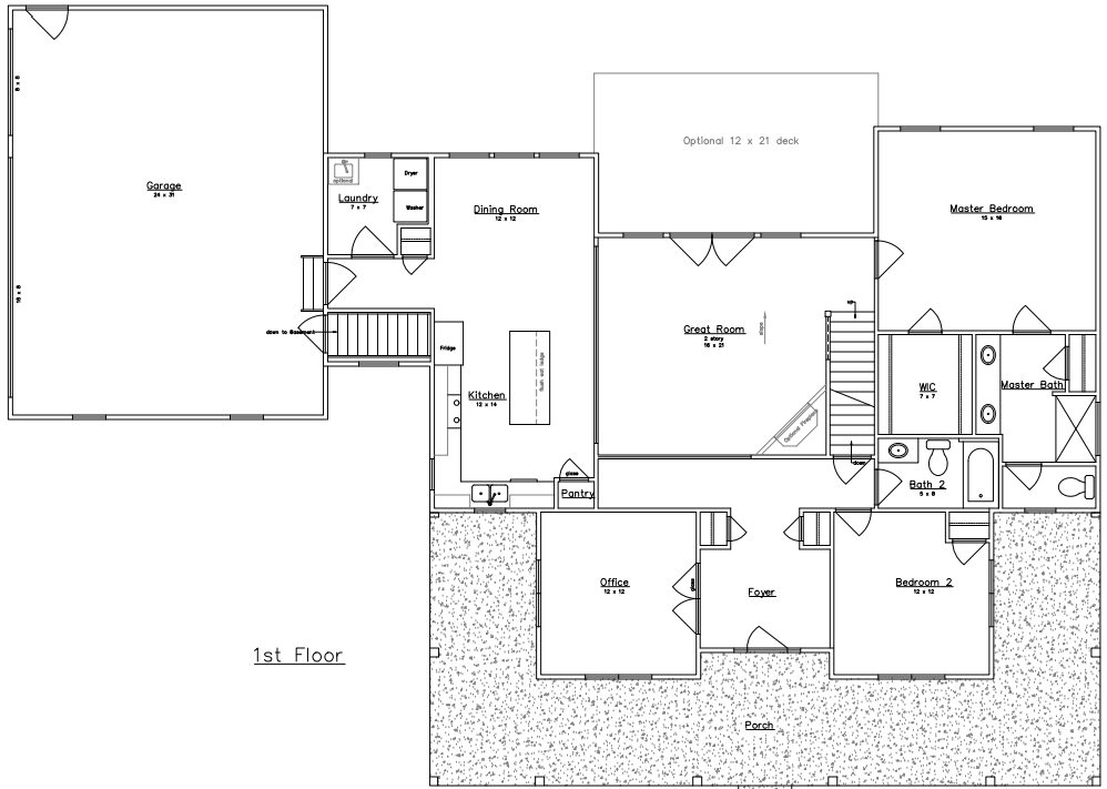 Woodside floorplan