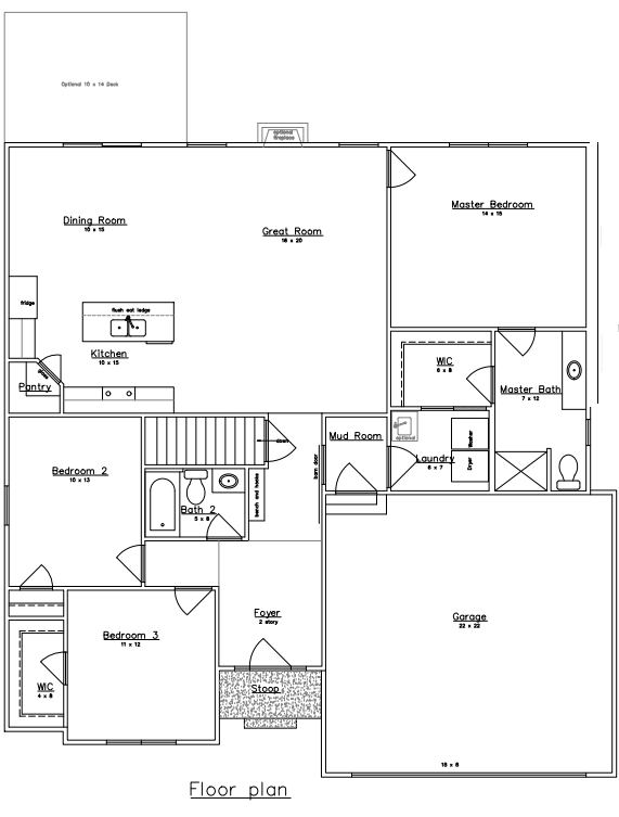 Woodside floorplan