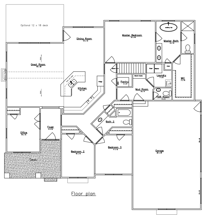 Woodside floorplan