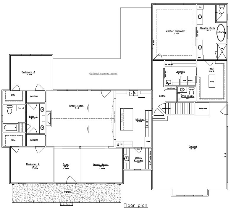 Woodside floorplan