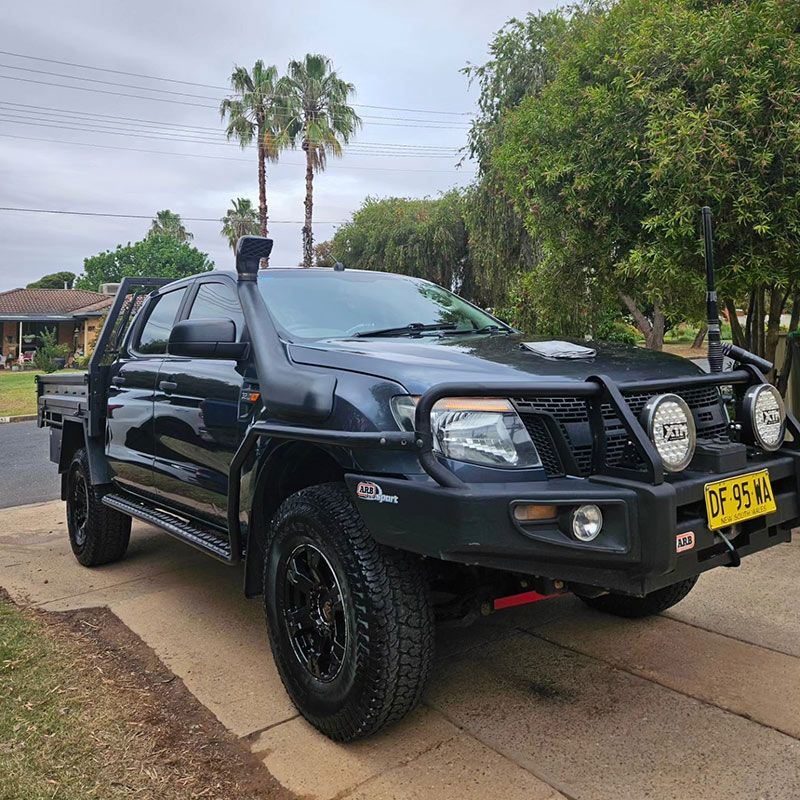 ASide View Of The  Black Paint Pickup Truck — On Point Detailing Wagga in East Wagga Wagga, NSW