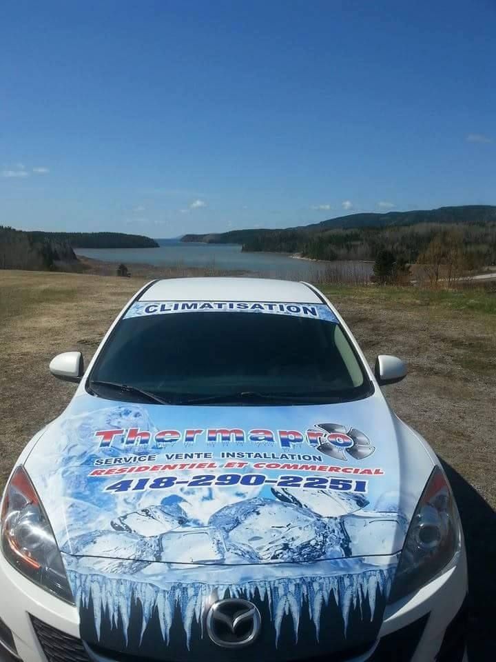 Une voiture blanche avec de la glace sur le capot est garée dans un champ