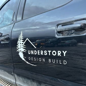 Black truck door with