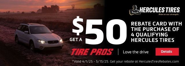 Hercules offer | Burnett-White Tire Pros