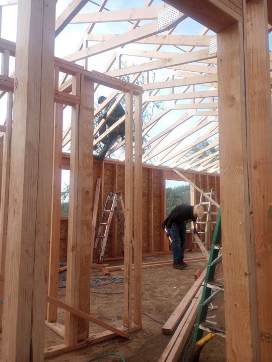 Men Building House Frame — Roseburg, OR — K & R Construction and Framing, Inc.