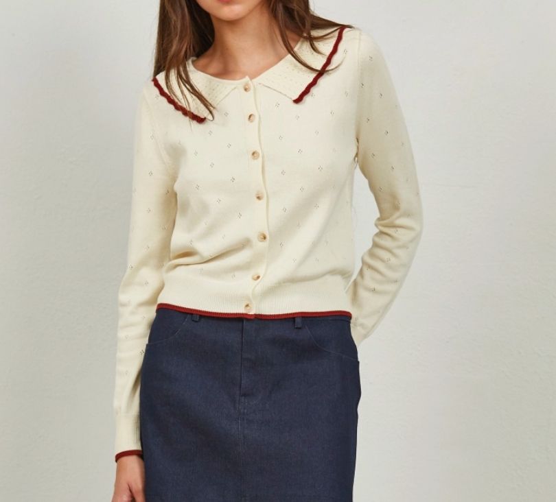 Silent Night collared sweater