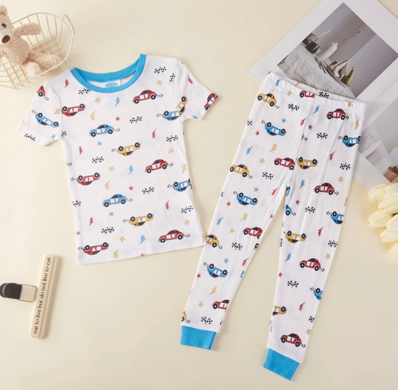 Bamboo racing car PJs