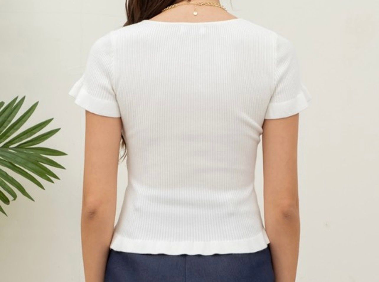 Ribbed sweater Knit top