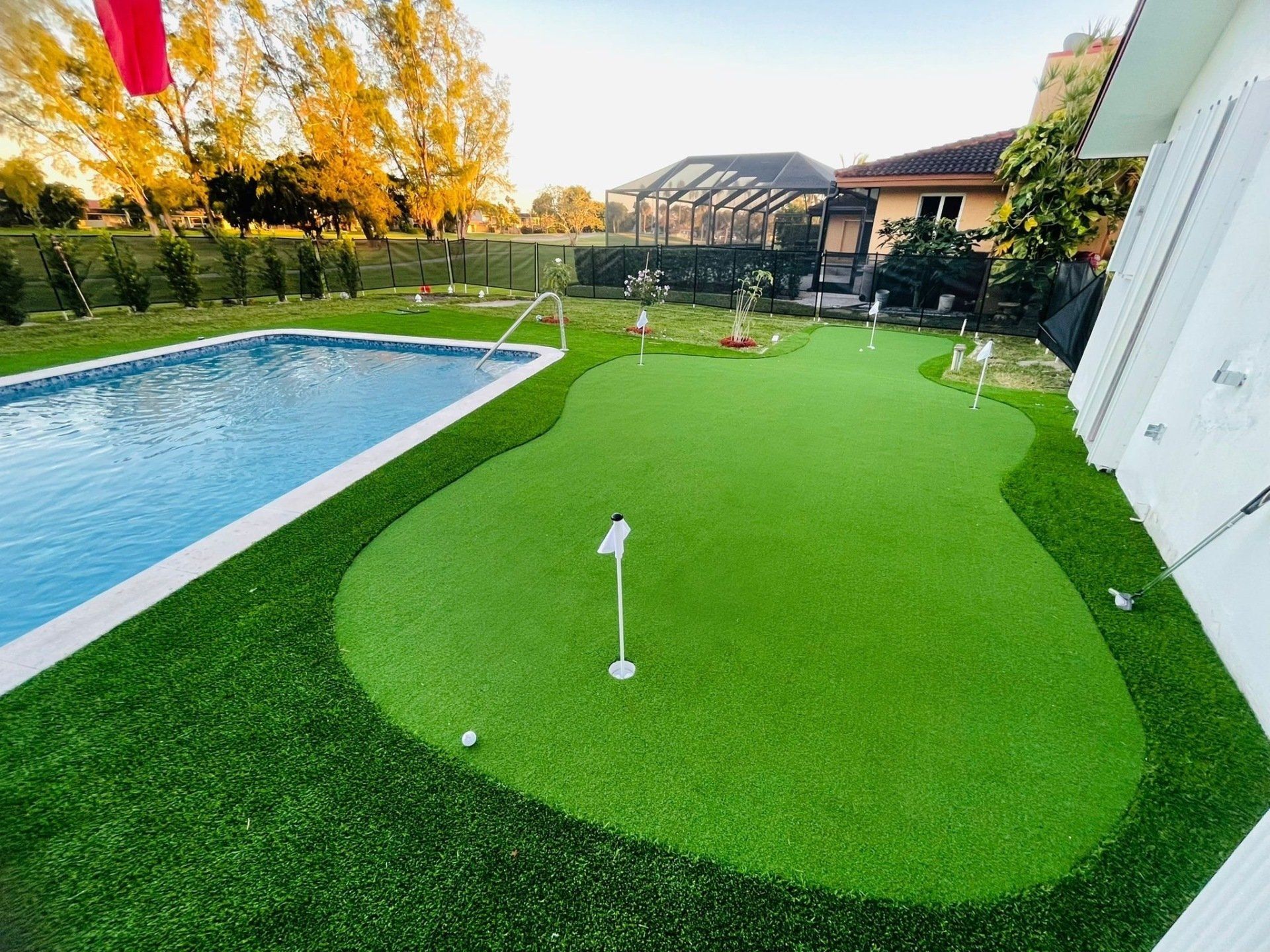 Putting green installation Miami