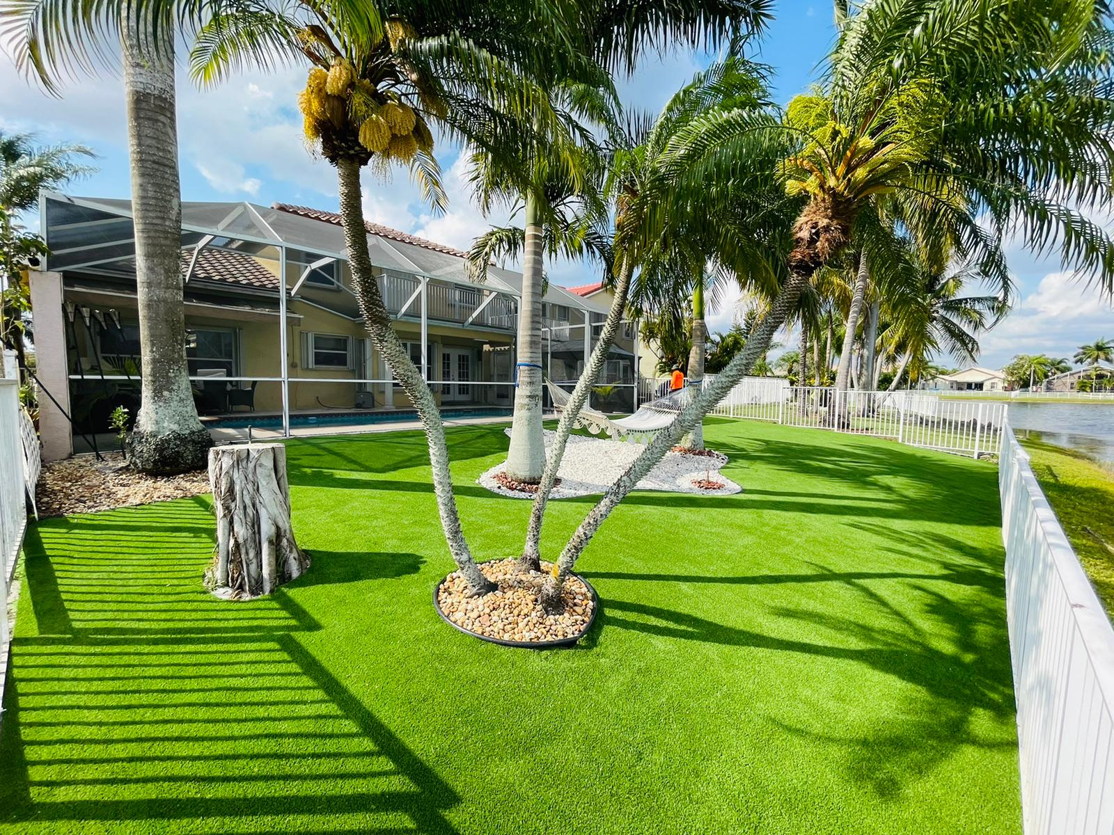 Artificial grass installation Miami