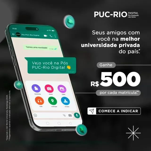 Um anúncio de um telefone que diz que seus amigos estão com você na melhor universidade particular do país