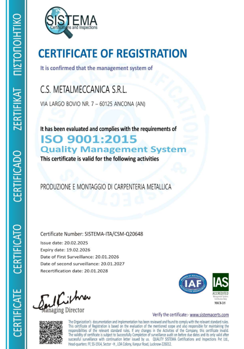 certificazione iso9001
