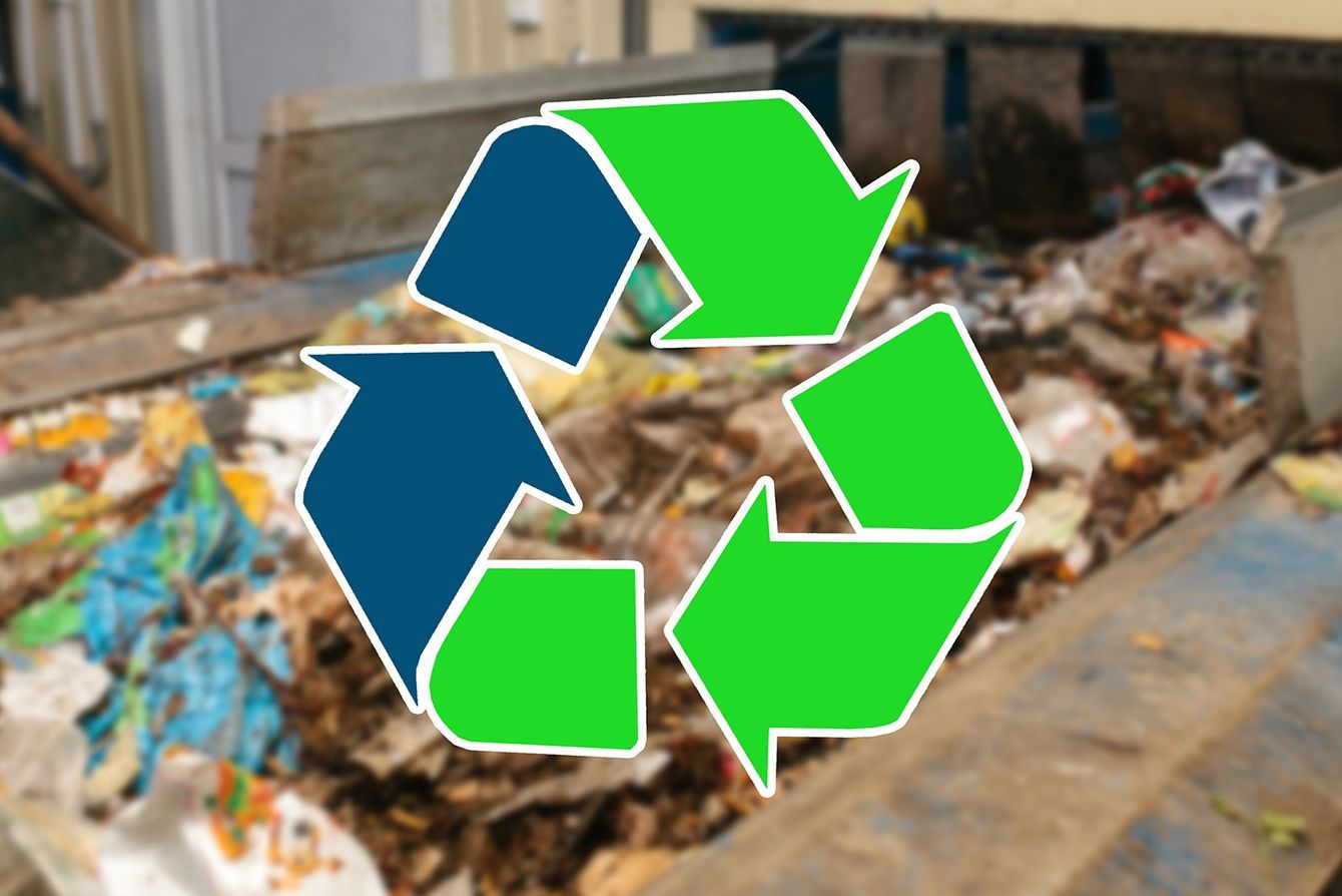 Rappresentazione servizi di riciclo rifiuti