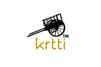 Our logo: A side profile silhouette of our handcrafted red river carts, made by Garry Patterson. Red River cart above KRTTI (pronounced Kritty)