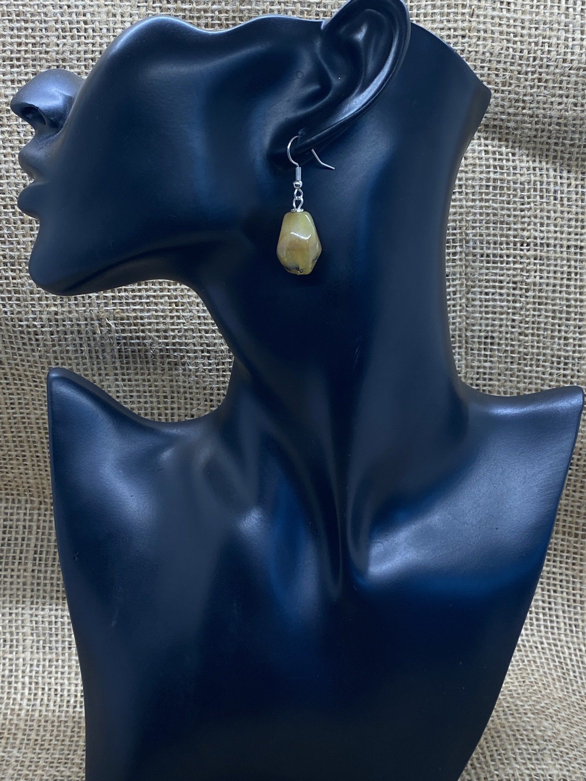African Opal Drop Earrings