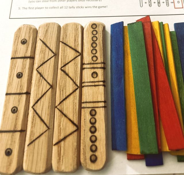 Handcrafted Stick game for all ages. Travel sized