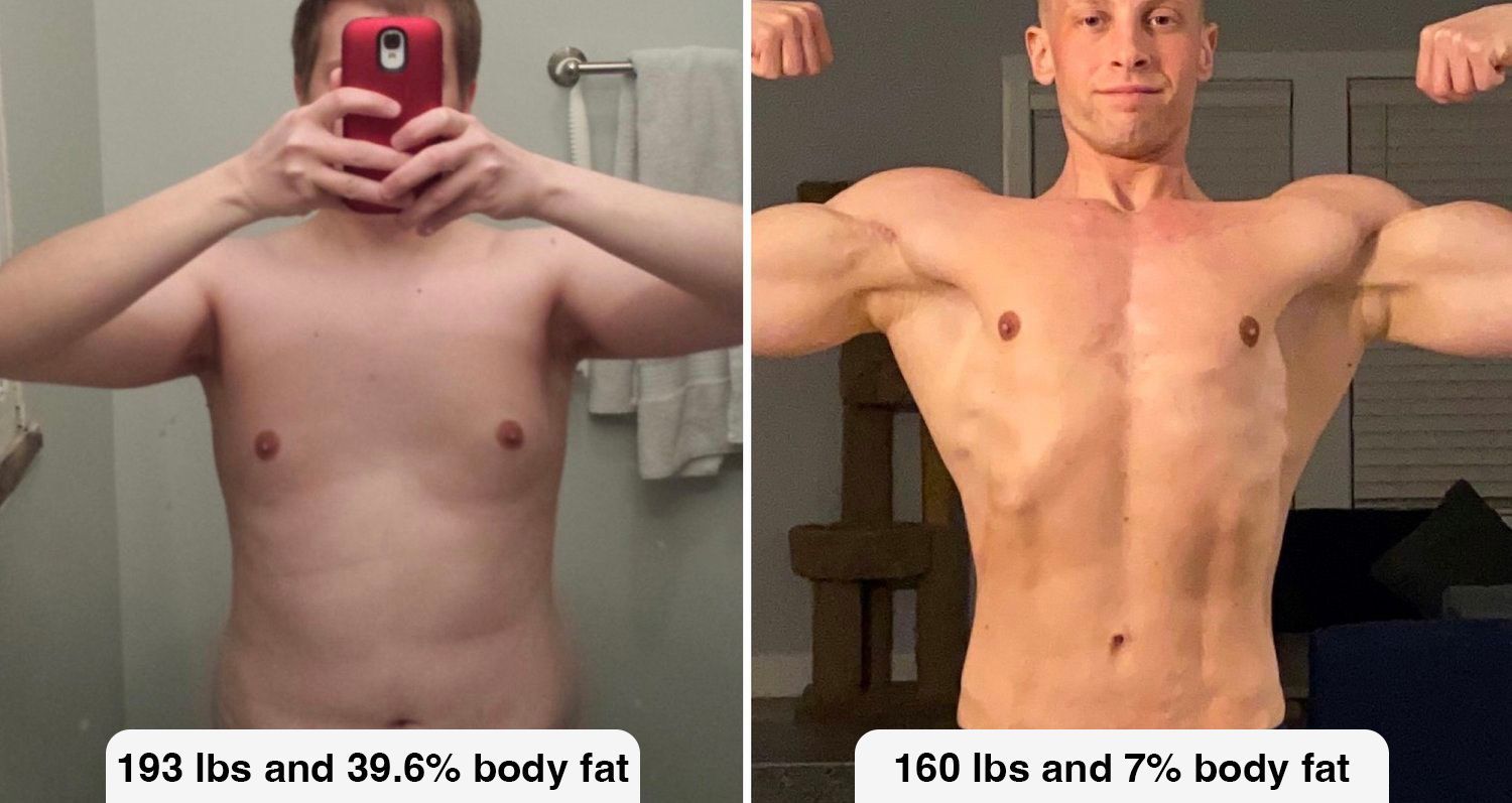 30 lbs lost and body fat drop from 39.6% to 7% in Greenville, SC.