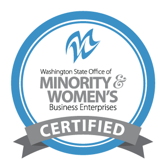 A washington state office of minority and women 's business enterprises certified logo