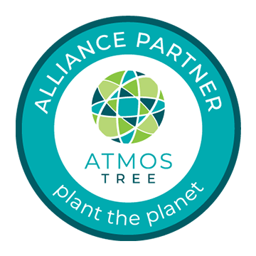 Un logo pour le partenaire de l'alliance Atmos Tree Plant The Planet