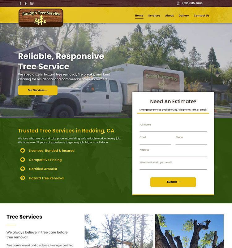Bundy's Tree Service Website