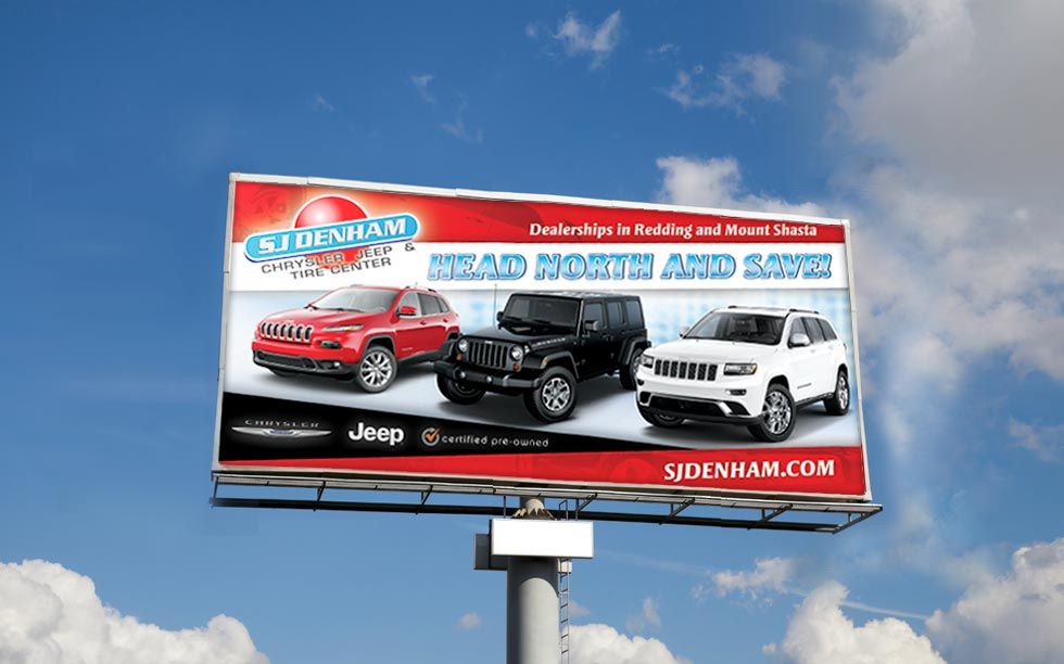 SJ Denham Dealership Billboard Design
