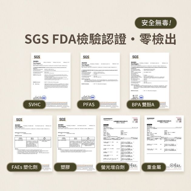 Virnova 竹好吸的竹纖維紙吸管 SGS 檢驗報告,常見有害物質與塑膠成分檢驗零檢出
