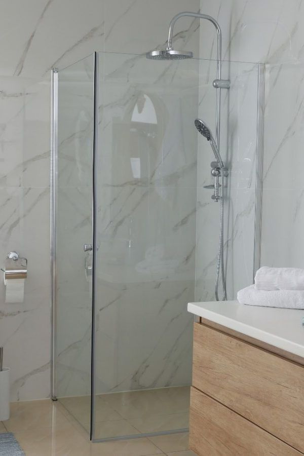 frameless glass shower door