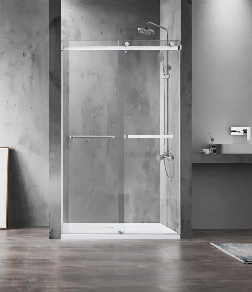 frameless glass shower door