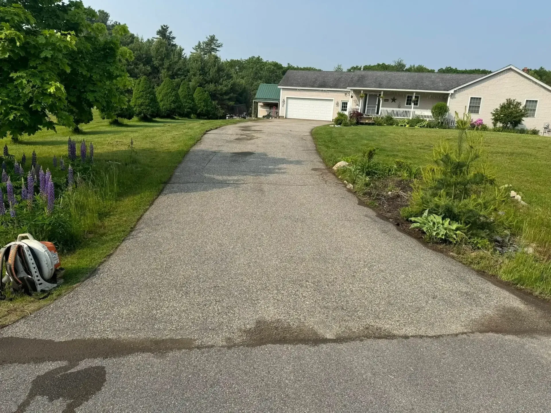 Before photo of a Sealcoating job in Southern Maine