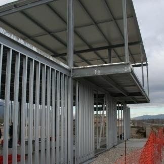 Un edificio in costruzione