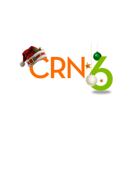 O logotipo do crn 6 é laranja e verde em um fundo branco