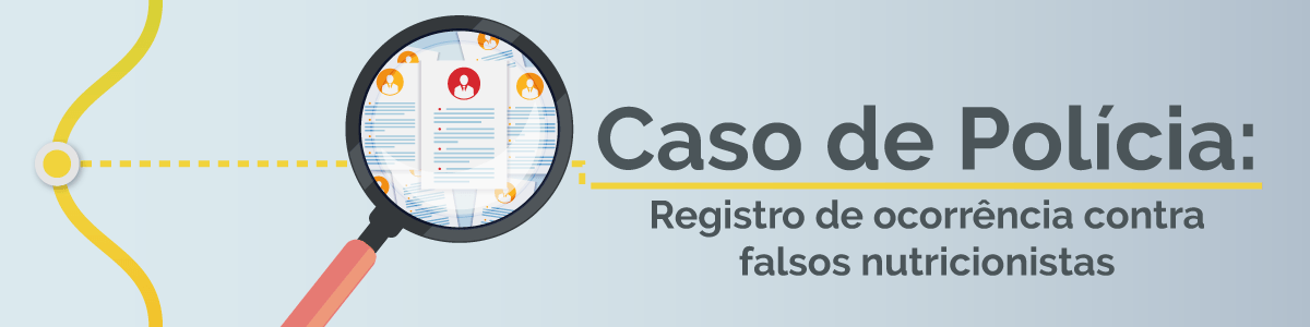 Uma lupa com as palavras caso de polícia nela