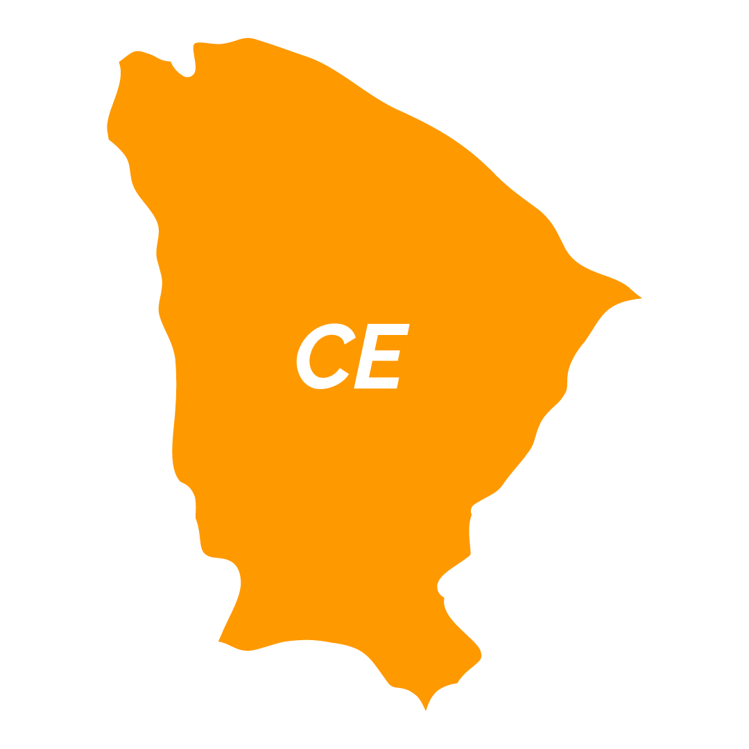 Um mapa laranja com a palavra ce nele