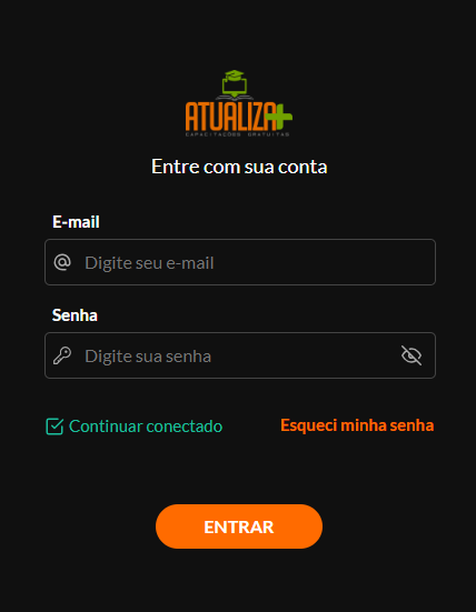 Imagem do Login do Atualiza Mais