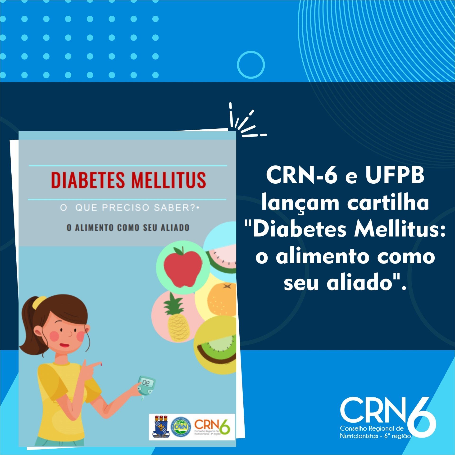 UFPB e CRN lançam cartilha sobre Diabetes Mellitus