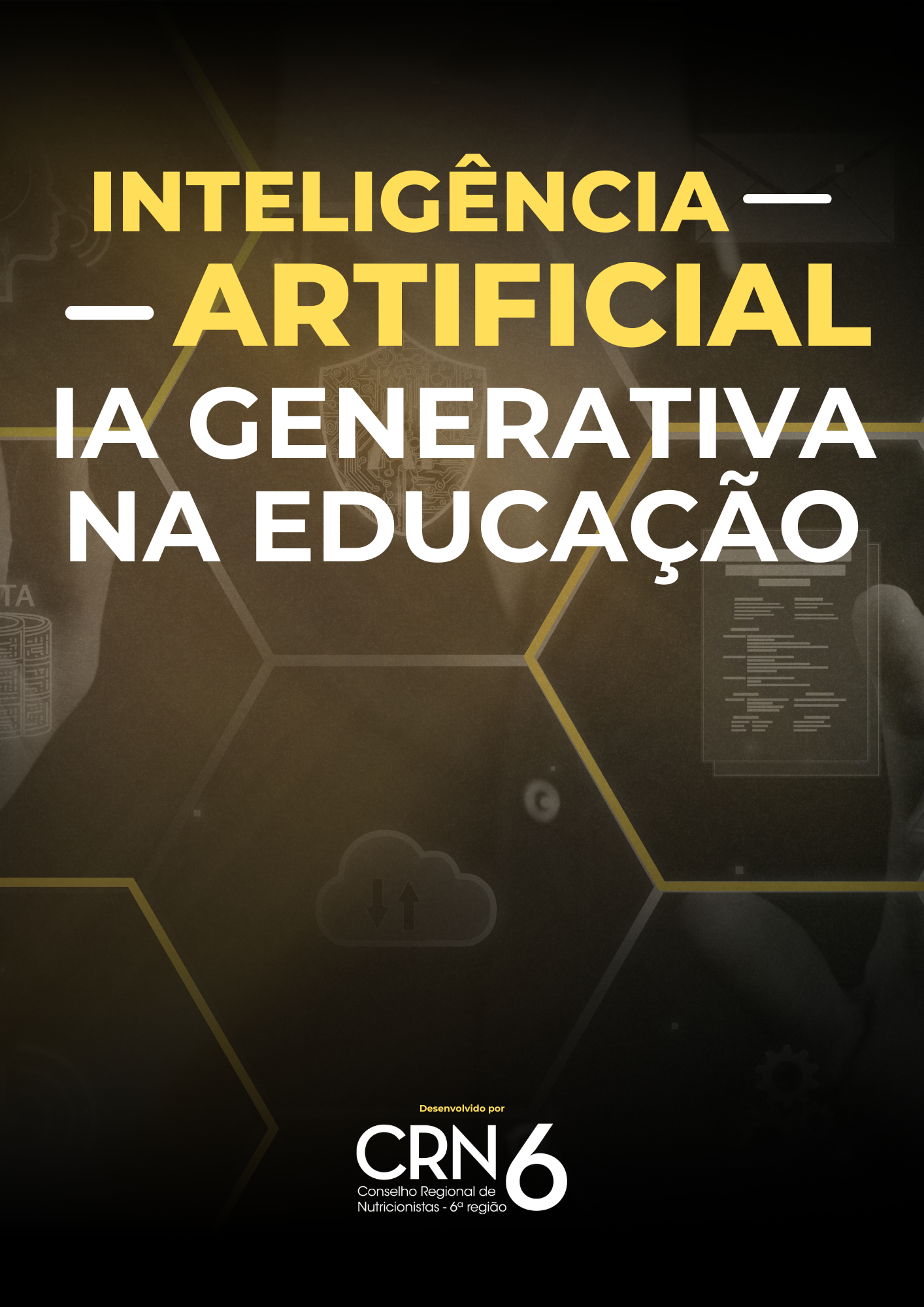 A poster that says inteligencia artificial ia generativa na educacao