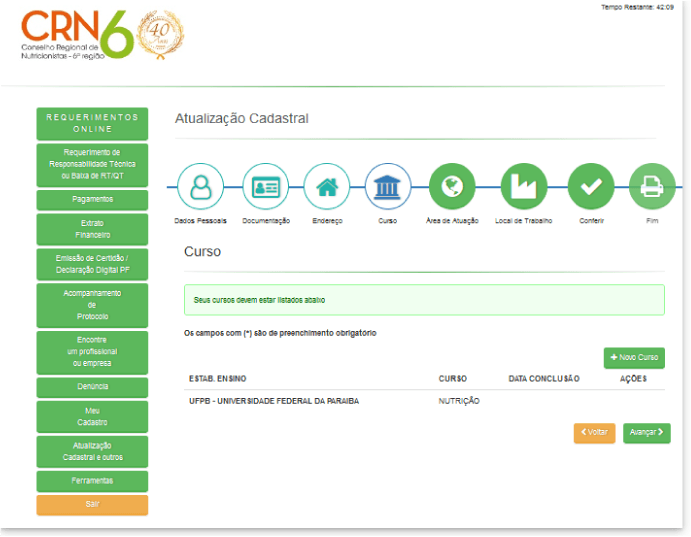 Uma captura de tela de um site chamado crn6
