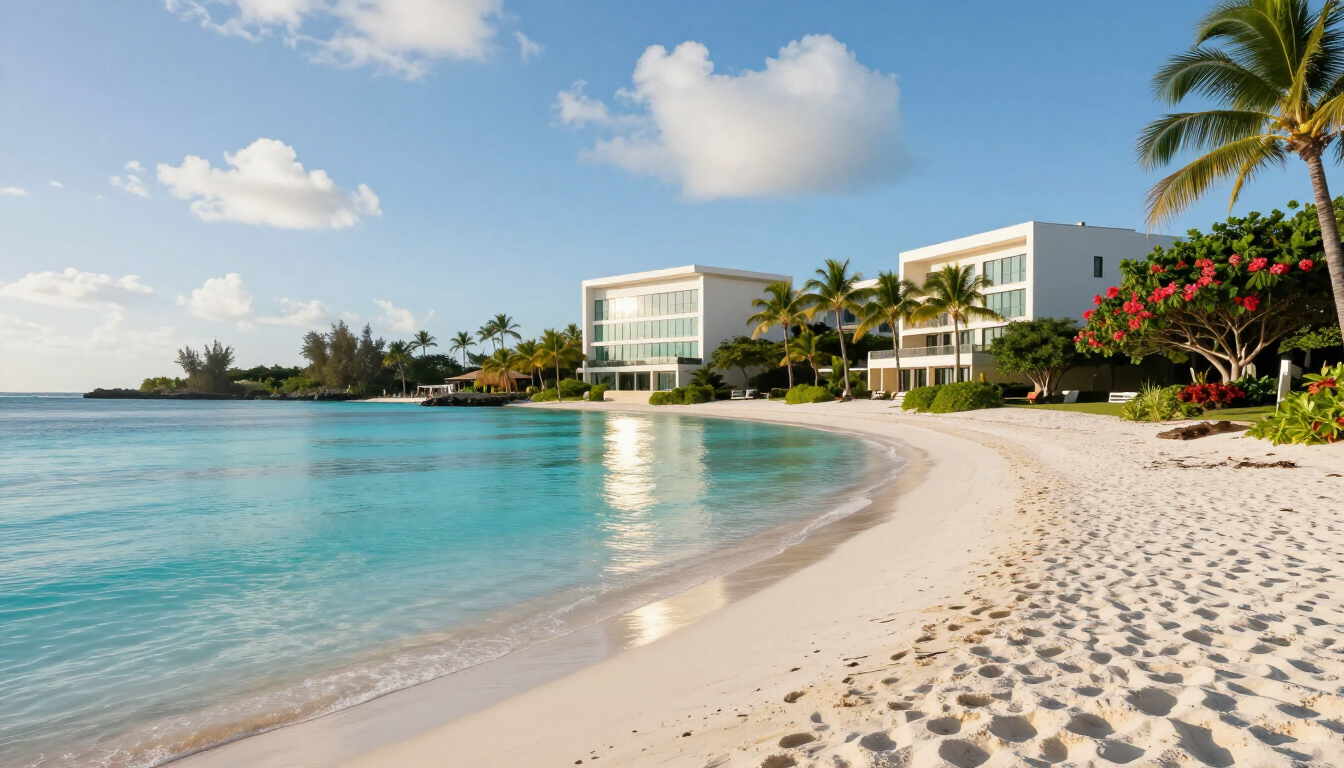 Aerial view of Radisson Blu Azuri Resort and Spa Mauritius