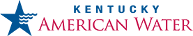 Kentucky american water logo with a blue star