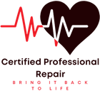 A logo for certified professional repair bring it back to life
