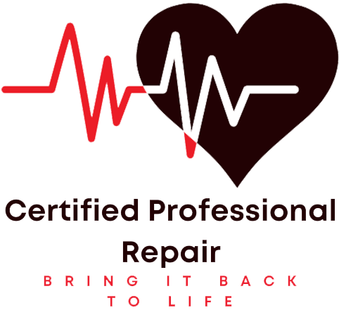 A logo for certified professional repair bring it back to life