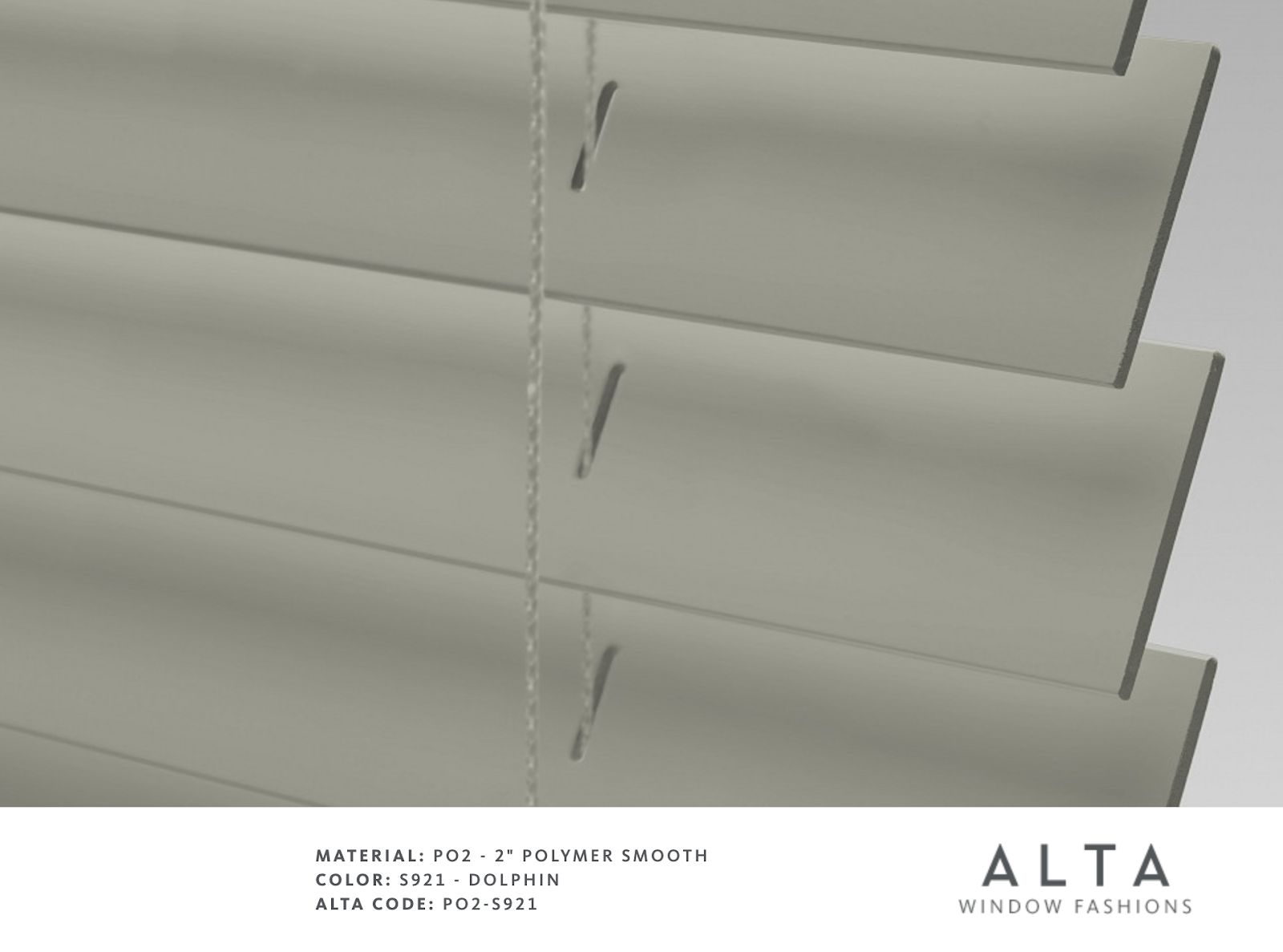 a close up of a window blind from alta window fashions Love is Blinds
