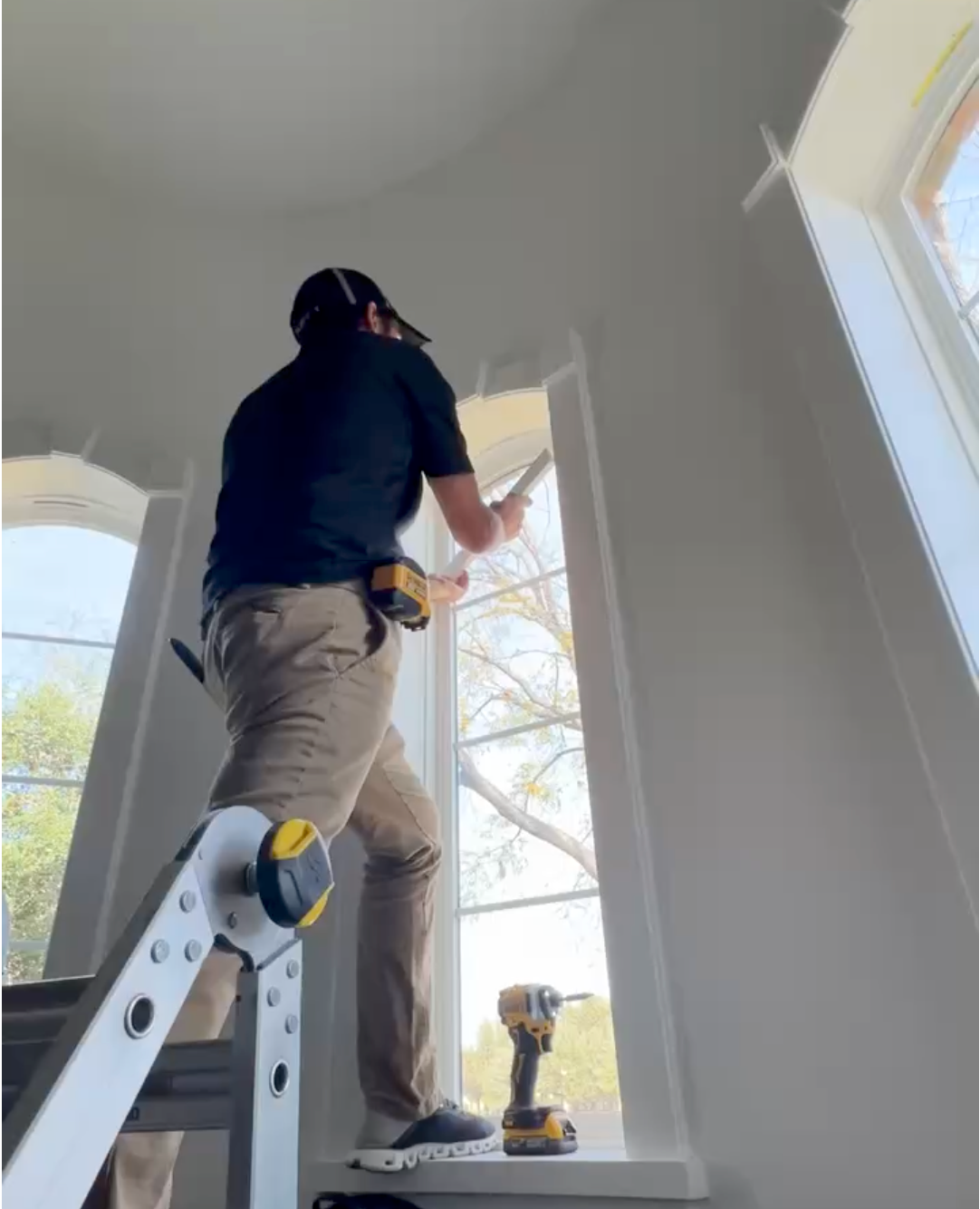 Plantation shutters install boosting resale value in a Fort Worth, TX home